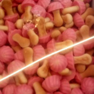 Setas de chocolate (fresa)